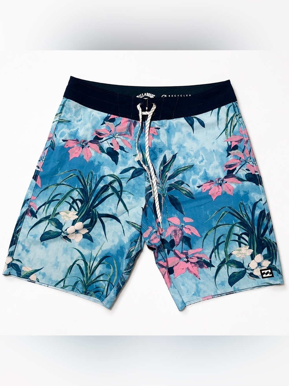 Billabong Sundays Pro Tropical Boardshorts Men’s Size 29 Blue Floral
